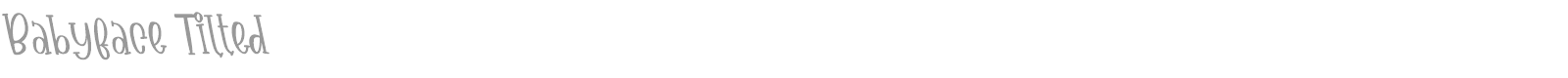 Babyface font preview